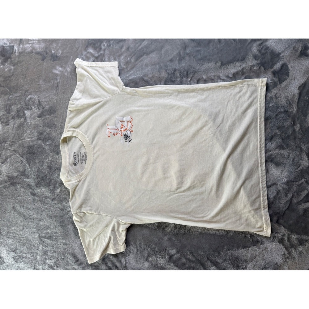 G-Star Raw GSTR Cupid LA Graphic T-Shirt Men Medium Cream Short Sleeve